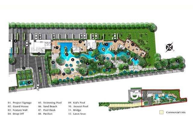 Plan de masse Riviera Jomtien