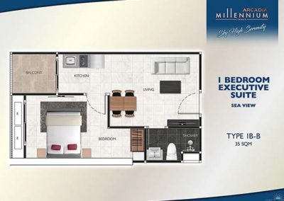 1 Bedroom 1B-B