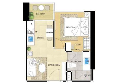 1 Bedroom 30.70 Sqm