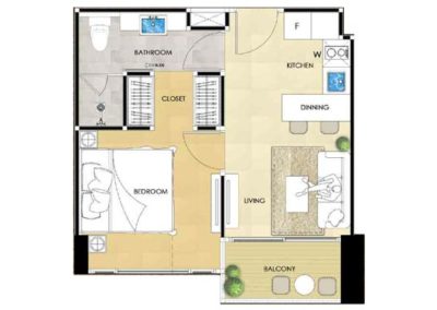 1 Bedroom 35.50 Sqm