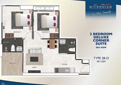 2 Bedroom 2B-D