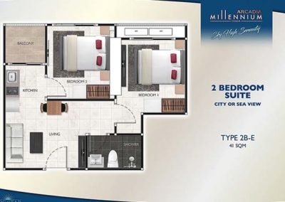 2 Bedroom 2B-E