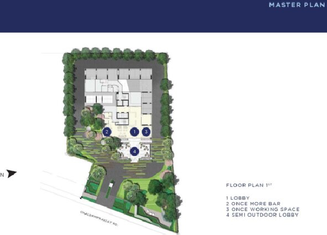 Plan de masse Once Pattaya