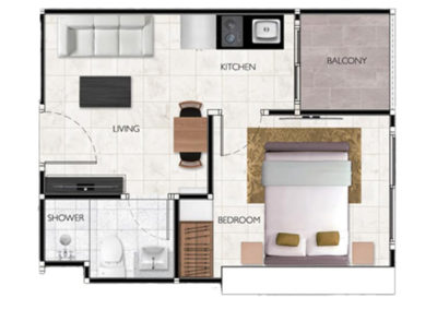 One Bedroom A