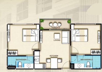 Plan Room City Garden Pratumnuk Pattaya (5)