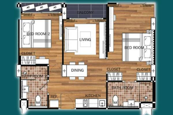 Plan de chambre Dusit Grand Park 1 Pattaya (3)