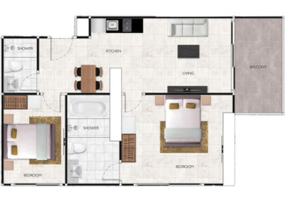 Two Bedroom F