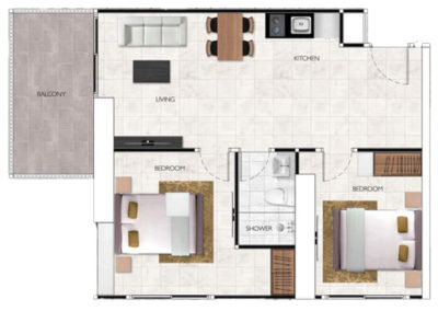 Two Bedroom G