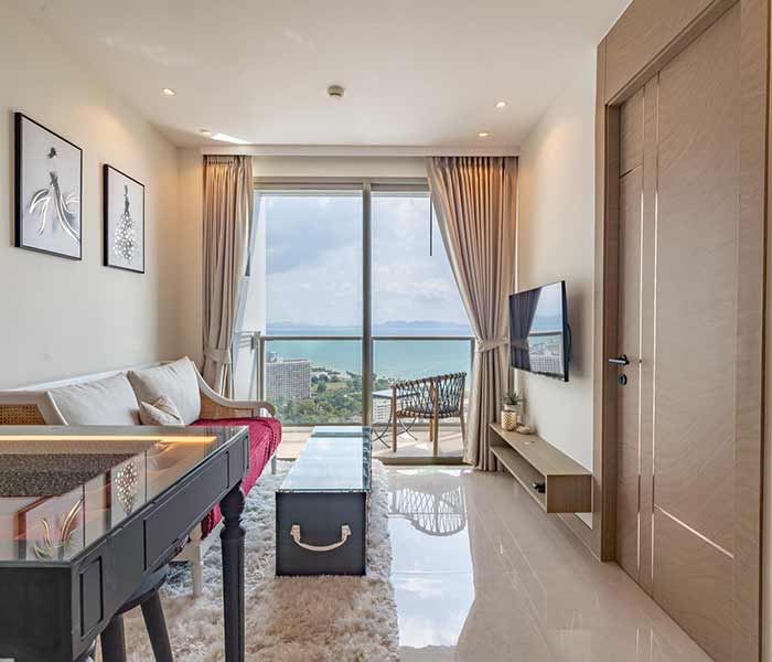 Riviera Ocean Drive (1BR34F) Living