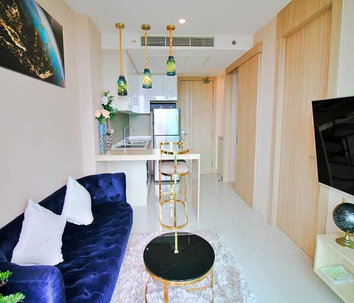 The Riviera Jomtien (1BR14F) Living