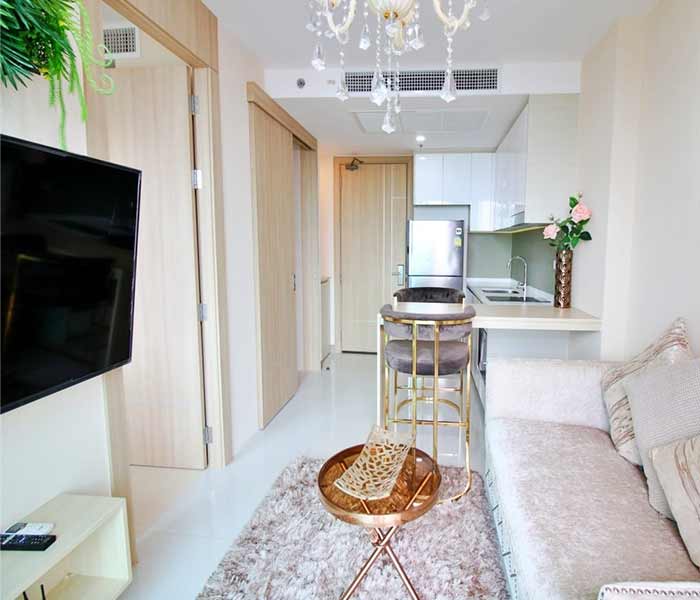 The Riviera Jomtien (1BR14F2) Living